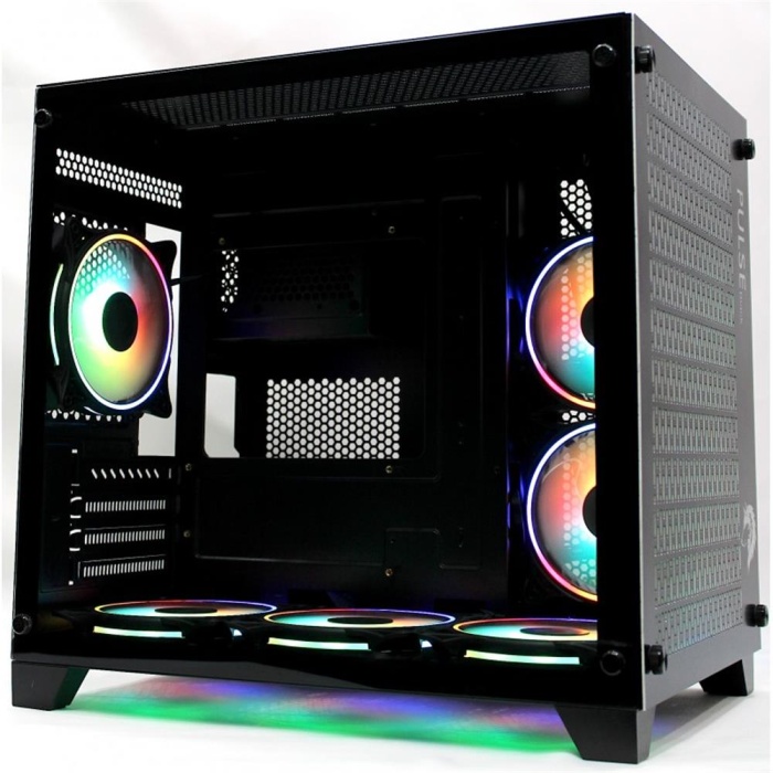 Tiranozor Ti-Game Pulse Black 6 Rgb Fan Black Mesh Gamıng Kasa Power Yok