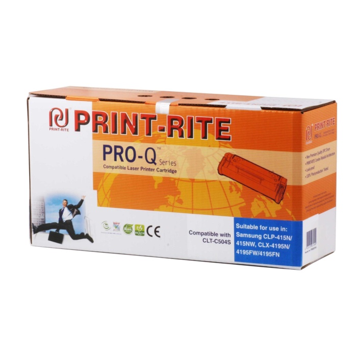 Print-Rite Samsung C504 Blue Mavi Muadil Toner 2.500 Sayfa  SL-C1810W SL-C1860FW