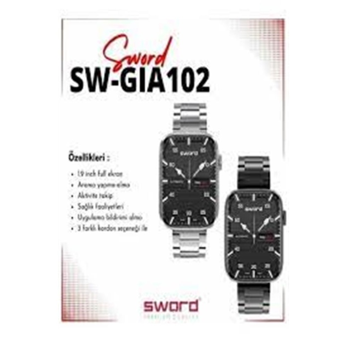 Sword SW-GIA102 Watch 2 Siyah Akıllı Saat