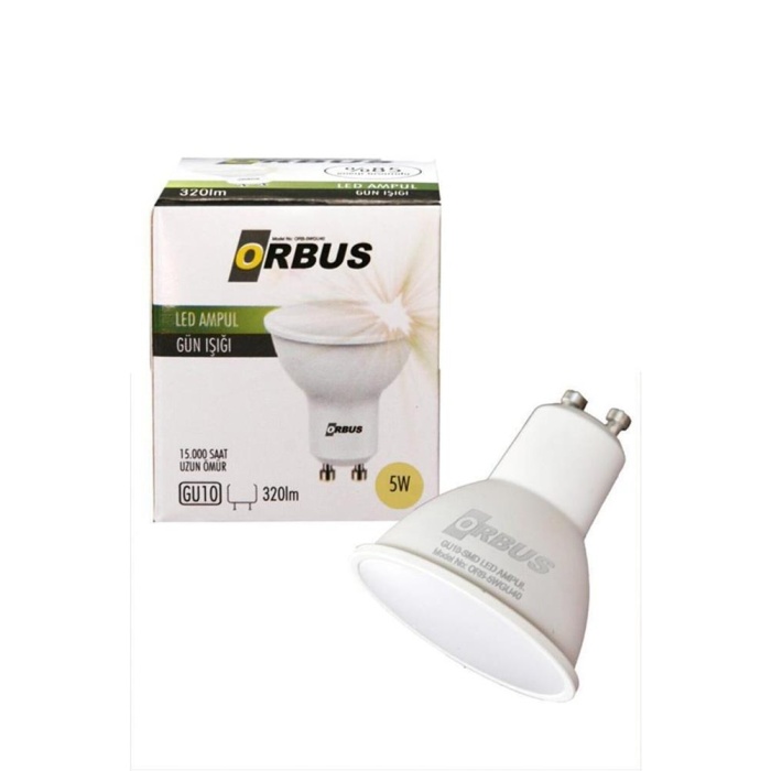 Orbus Orb-5w Gu10 300lm 15.000 Saat Led Sarı Işık