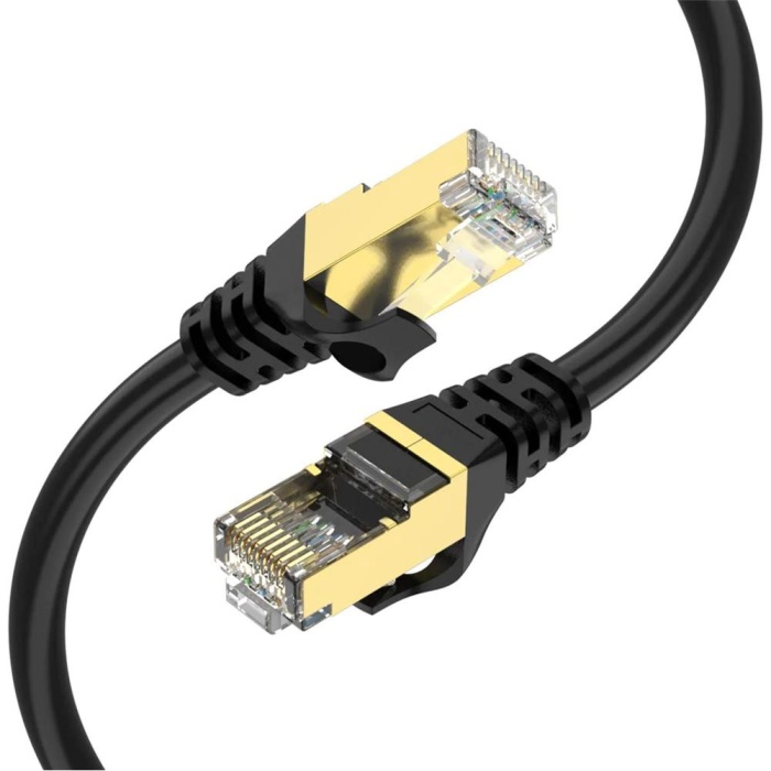 Qgeem QG-OT0603 3mt Cat6 CU AWG24-7 UTP Siyah Network Kablosu