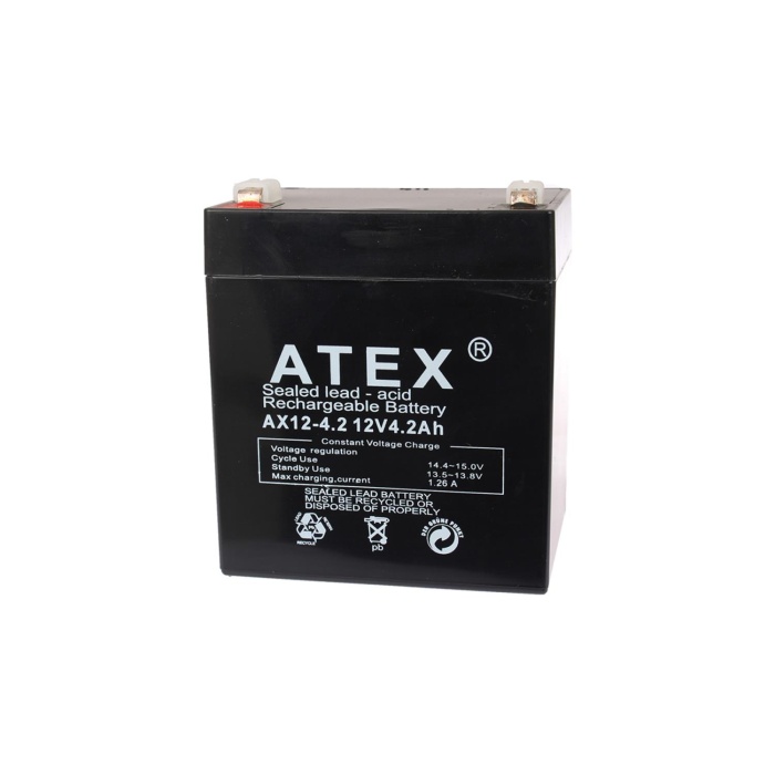 Atex AX-6V 1AH Bakımsız Kuru Akü