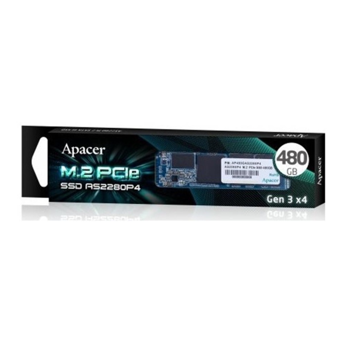 Apacer 480GB AS2280P4 3200-2000MB-s M.2 PCIe (NVMe) SSD AP480GAS2280P4-1 Ssd Harddisk