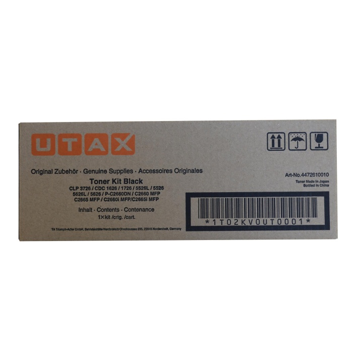 Utax CLP-3726 P-C2660-2665 CDC-1626-1726-4726 Black Siyah Orjinal Fotokopi Toneri 7.200 Sayfa