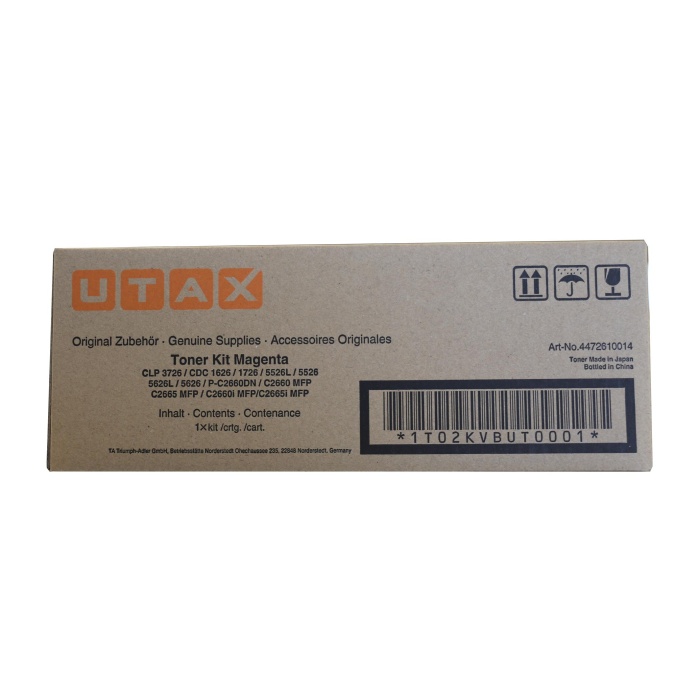 Utax CLP-3726 P-C2660-2665 CDC-1626-1726-4726 Magenta Kırmızı Orjinal Fotokopi Toneri 7.200 Sayfa