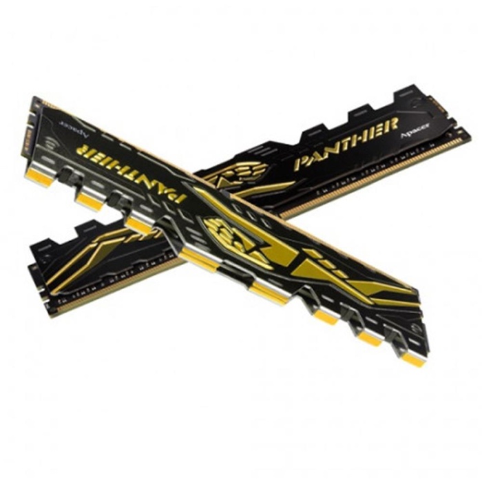 Apacer Panther Black-Gold 32GB (2x16GB) 3200Mhz CL16 DDR4 Gaming Ram