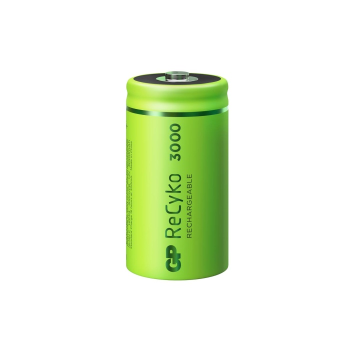 GP 2200 mAh Orta Boy Şarlı Pil 2li Paket GP220CHEMTR-2UC2 C Boy