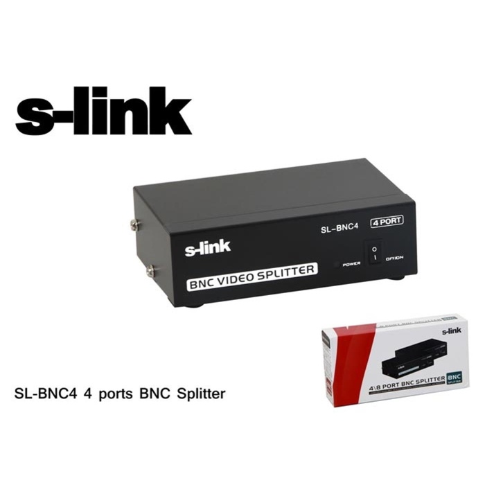 S-link SL-BNC4 4 Port Bnc Splıtter