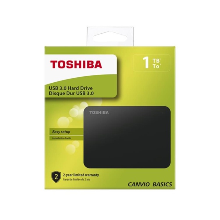 Toshiba 1TB Canvio Basic 2.5 Siyah Taşınabilir Disk HDTB410EK3AA