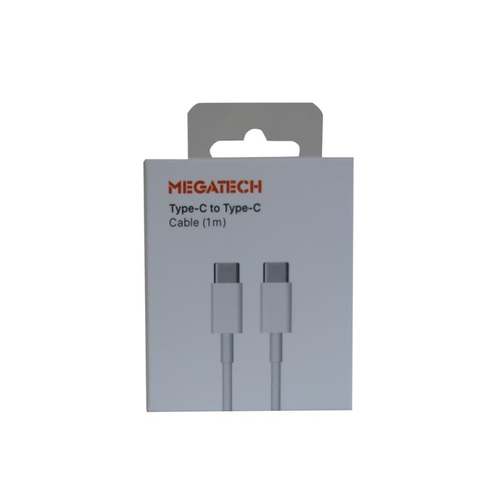 Megatech CC22 1mt Usb Type-C to Type-C Şarj ve Data Kablosu