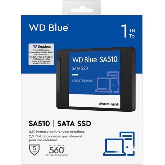 Wd 1TB Blue SA510 WDS100T3B0A SATA 560-520MB-s Ssd Disk