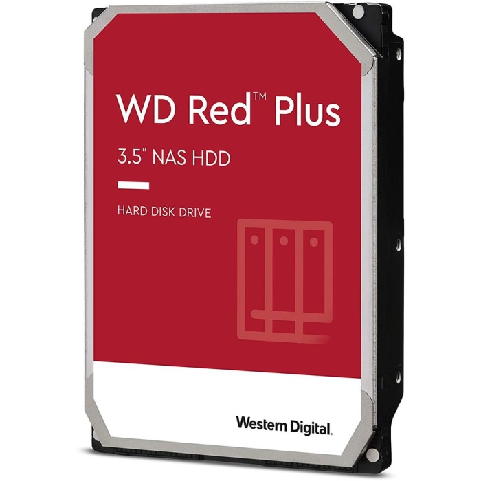 Wd 6TB WD Red Plus NAS Internal Hard Drive HDD - 5640 RPM, SATA 128 MB WD60EFZX Harddisk