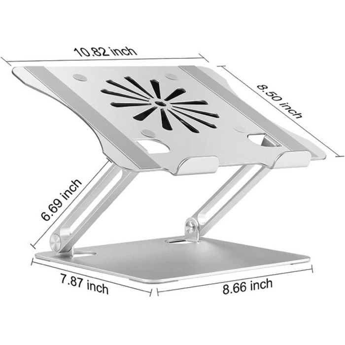 Daytona  Dyt-804 Silver Alüminyum Usb Fanlı Ayarlanabilir Tablet Stand