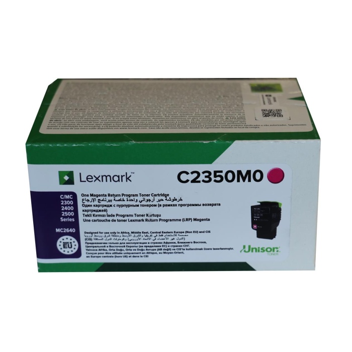 Lexmark C2350M0 1.000 Sayfa Magenta Kırmızı Toner C2325-2425-2535 MC2325-2425-2535-2640