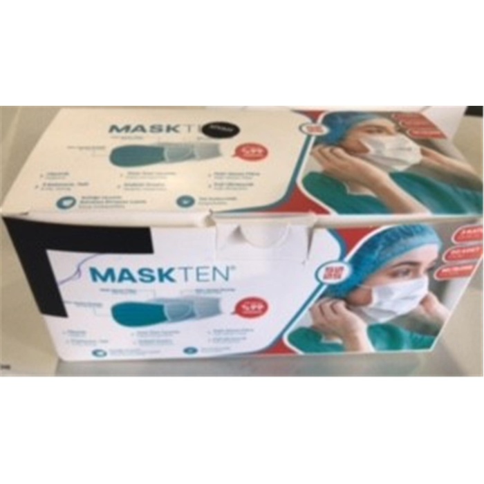 Maskten Siyah 50li Lastik Halkalı 3 Telli Meltblown Maske