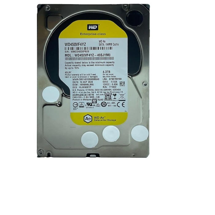 Wd 4Tb 7200RPM Enterprıse Class 3.5 7200Rpm WD450VF4YZ 7-24 Güvenlik Harddisk