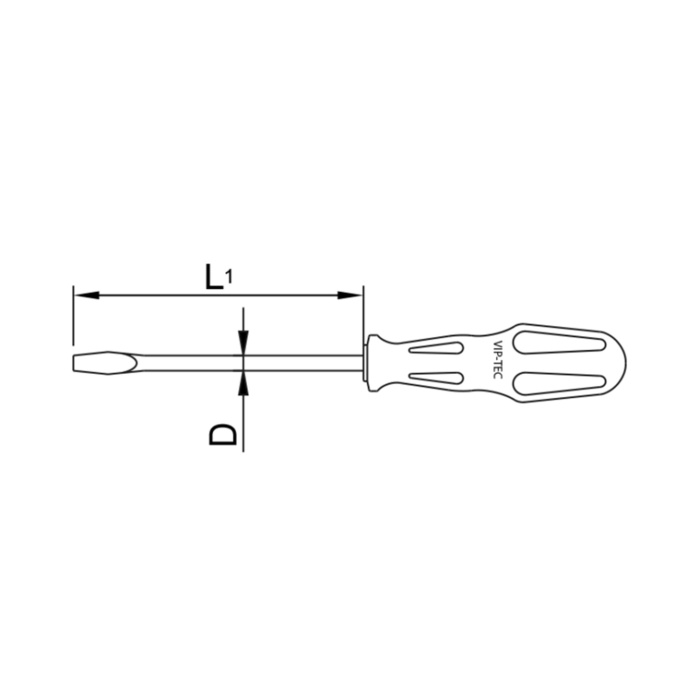 Vıp-tec Art Düz Tornavida 6,5x125MM 6100-63