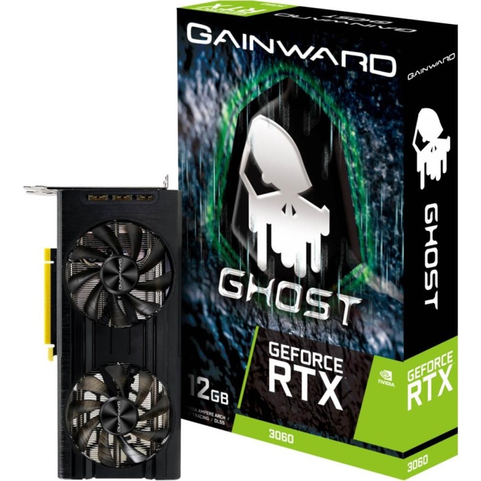 Gainward GeForce RTX3060 Ghost 12GB GDDR6 192bit 3-DP HDMI GPU NE63060019K9-190AU Ekran Kartı