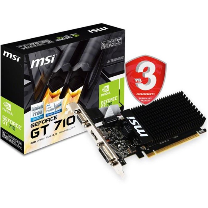 Msı Vga Gt 710 2Gd3H Lp Gt710 2Gb Ddr3 64B Dx12 Pc Ekran Kartı