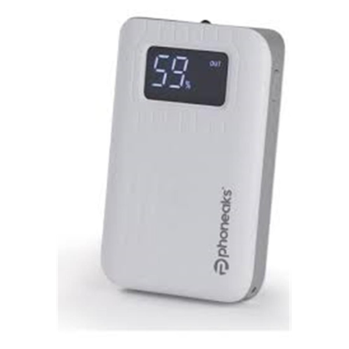 Phoneaks PA-LEDBESP10W LedFat 10.000mAh Beyaz Powerbank