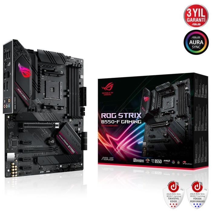 Asus Rog Strix B550-F Gaming AMD AM4 3.Nesil DDR4 DP HDMI Anakart