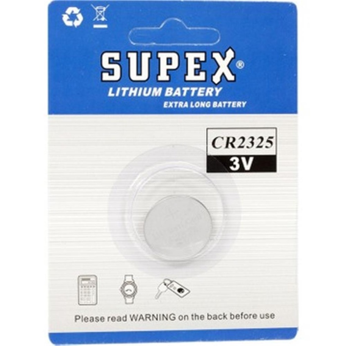 Supex CR2325 3V Lityum Tekli Paket Pil