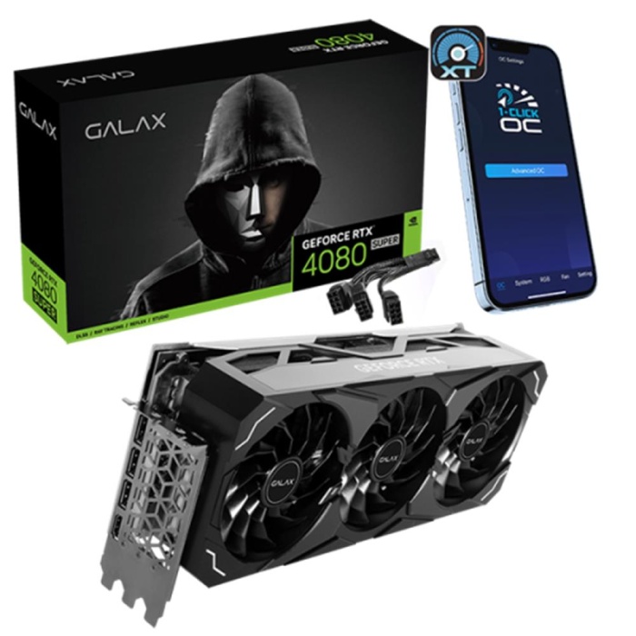 Galax GeForce RTX4080 SUPER ST 16GB 256BIT GDDR6X HDMI DP DLSS3 Nvidia Ekran Kartı (48SZM6MD9STS)