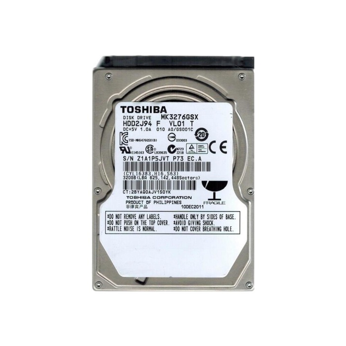 Toshiba 320Gb 2.5 5400 Rpm MQ01ABD032V 8Mb Sata Notebook Harddisk