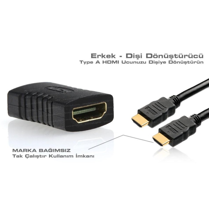 DARK DK-HD-AFXF HDMI DİŞİ TO HDMI DİŞİ DÖNÜŞTÜRÜCÜ