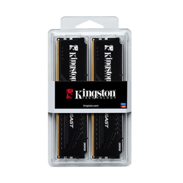 16 GB (2X8GB) DDR5 5600MHZ KINGSTON BEAST BLACK CL36 DT KF556C36BBEK2/16TR