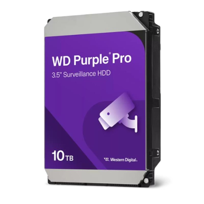 10 TB WD 3.5 PURPLE SATA3 7200RPM 256MB 7/24 GUVENLIK WD102PURP (3 YIL RESMI DIST GARANTILI)