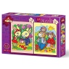 4489 Penguenler 12+24 Parça Çocuk Puzzle -Art Puzzle