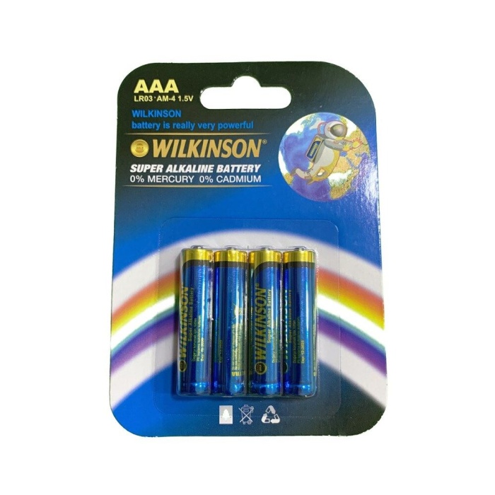 WILKINSON AAA LR03 AM-4 4lü 1.5 V Süper Alkalin İnce Pil