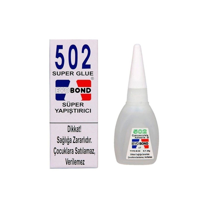 EvoBond 502 Japon Yapıştırıcısı Süper Glue 20 Gr