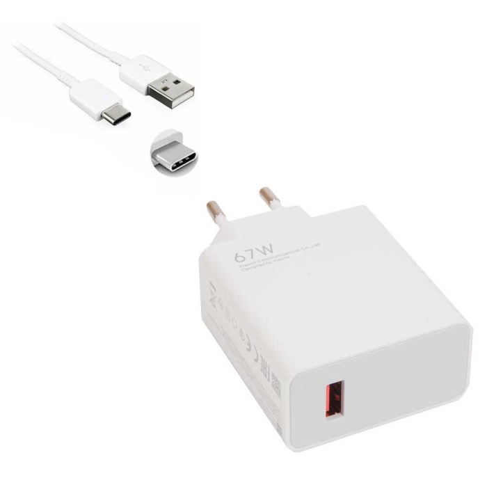 67W USB To Type-C Şarj Cihazı - Şarj Kablosu