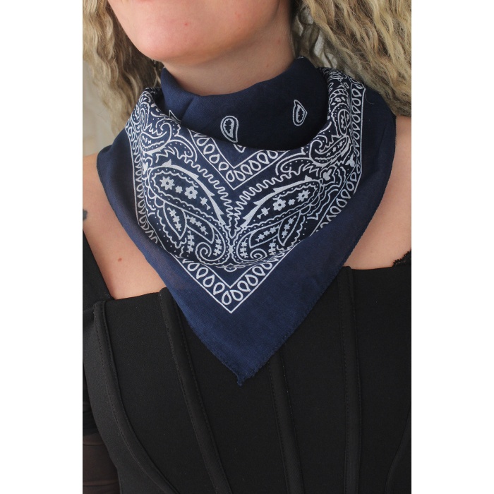 Lacivert Renk Bandana - TJ-BND1004