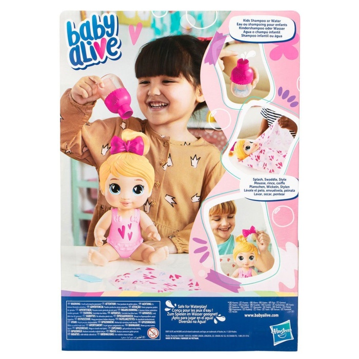 F9119 Baby Alive Şampuan Sevgisi Sarışın Bebek +3 yaş