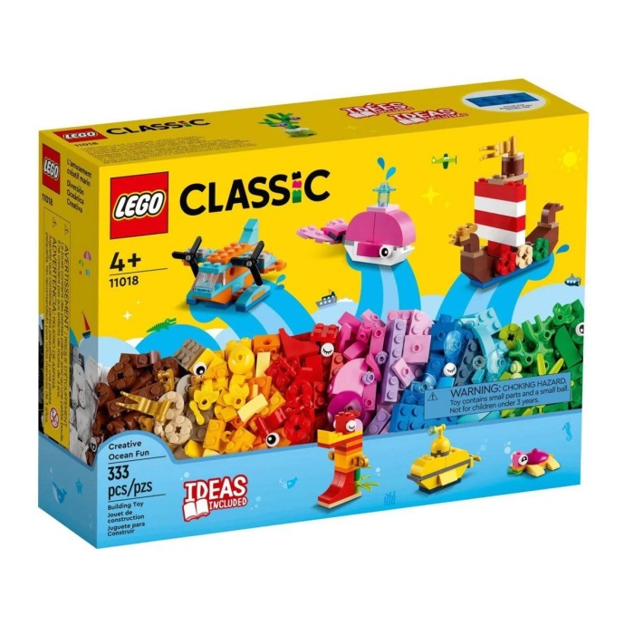 11018 Lego Classic Yaratıcı Okyanus Eğlencesi, 333 parça +4 yaş