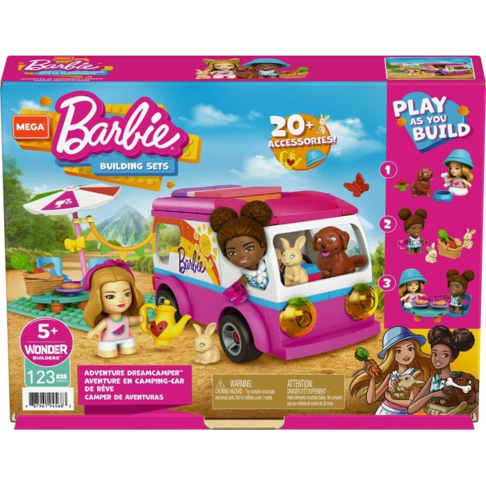 GWR35 MEGA™ Barbie®nin Mega Karavanı 123 parça +5 yaş