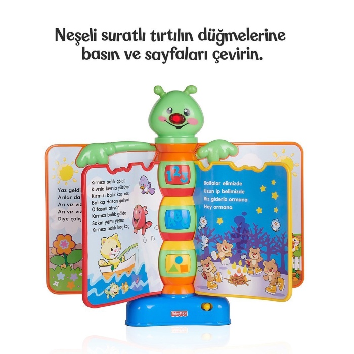 N3835 Fisher-Price® Eğlen ve Öğren Eğitici Masalcı Tırtıl / Türkçe / +6 ay