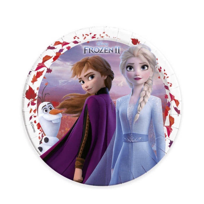 LDC1259 Balonevi, Frozen II 8 adet Kağıt Tabak 23 cm