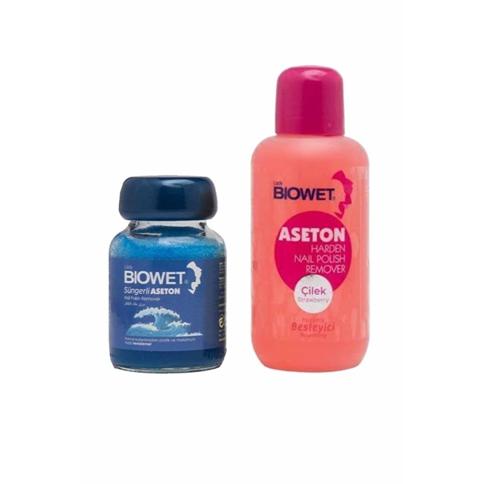 2 li set Süngerli Aseton 75 ml ve  Extra Etkili Aseton 125 ml