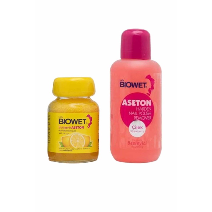 2 li set Süngerli Aseton 75 ml ve  Extra Etkili Aseton 125 ml