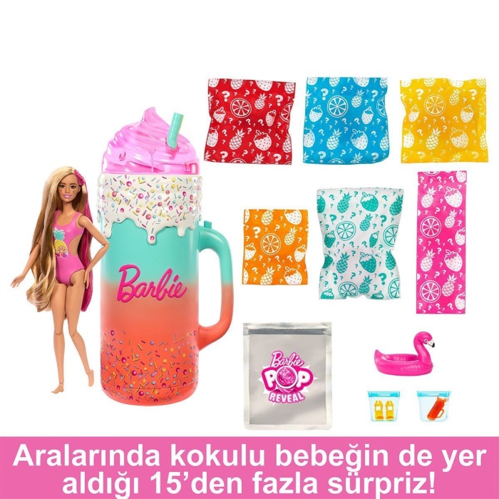 HRK57 Barbie Pop Reveal Sürprizli Bardak Oyun Seti