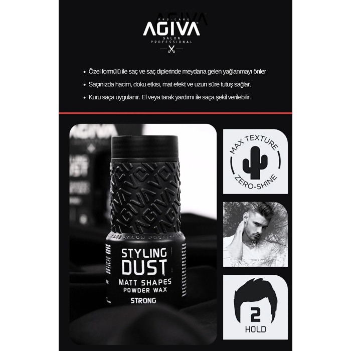 Agiva Saç Şekillendirici Pudra Wax 20 GR /02 Sert Tutuş