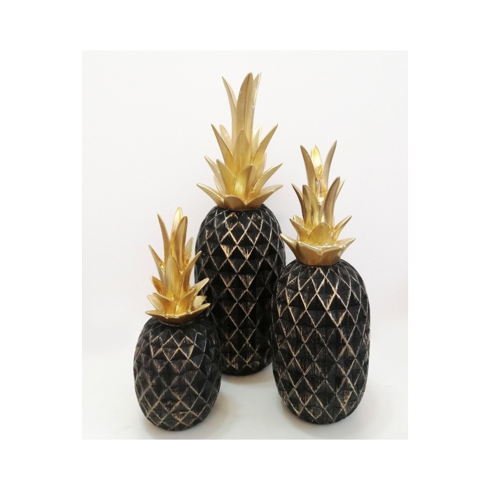 3lü Polyester Ananas Biblo