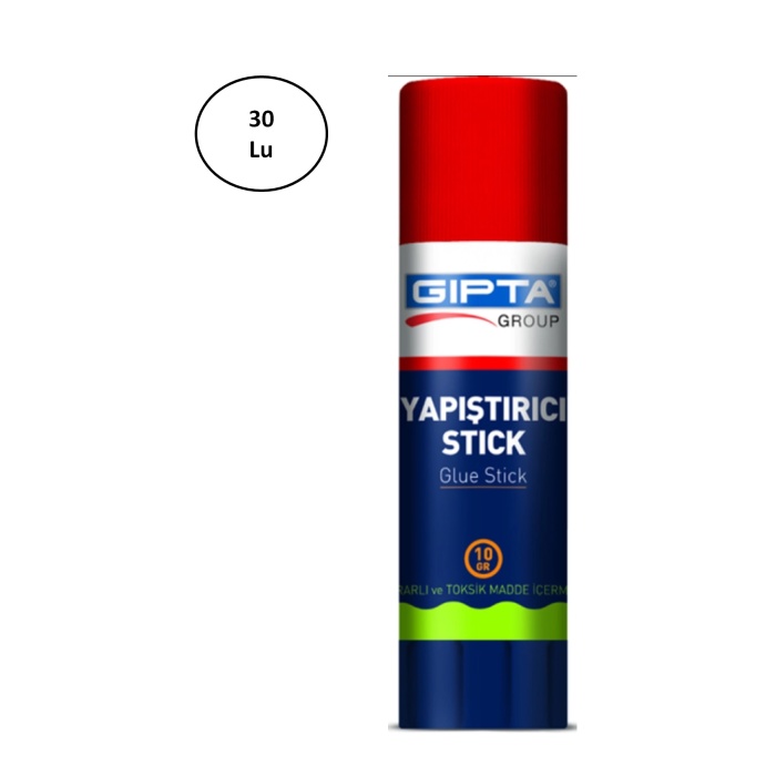 Gıpta Glue Stick Yapıştırıcı 10Gr Beyaz 30lu