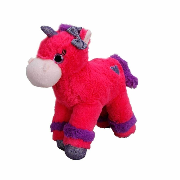 1511 Unicorn Renkli Peluş At 28 cm