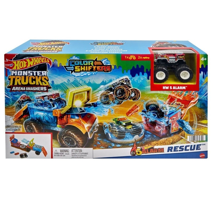 HPN73 Hot Wheels Monster Trucks Arena Mücadelesi Color Shifters Oyun Seti