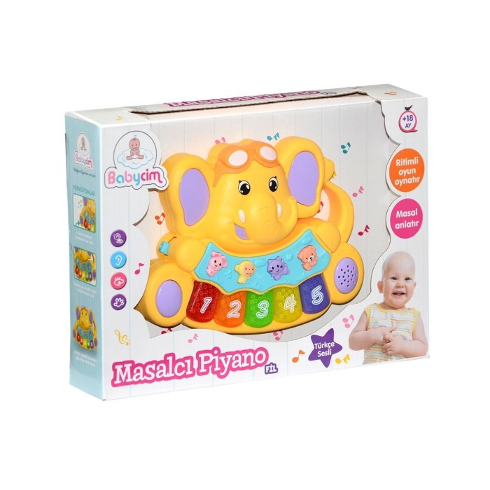 855-31A-24  Birliktoys, Babycim Masalcı Piyano-Fil